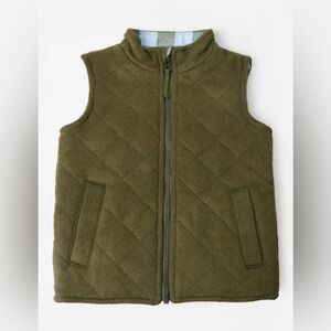 NWT Classic Prep Boys Wool Quilted Vest - size Small